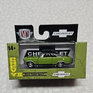 M2 Machines Green 1967 Chevrolet Nova SS Premium Die-cast Car R85 24-78